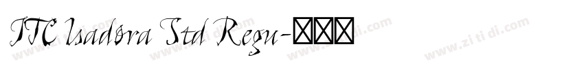 ITC lsadora Std Regu字体转换